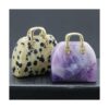 LHJ 5 colgantes de piedra natural para mujer bolso de_4