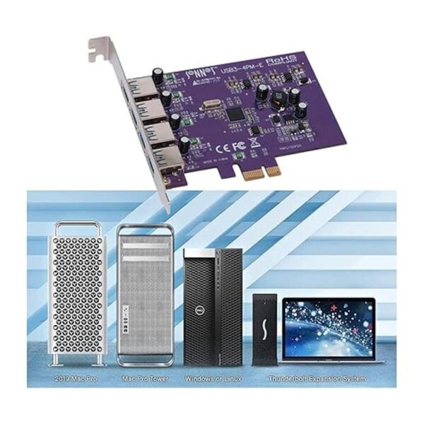 Sonnet Allegro USB 3.0 PCIe de 4 puertos compatible con_3