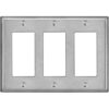BESTTEN Placa de pared de metal decorativo de 3 bandas con