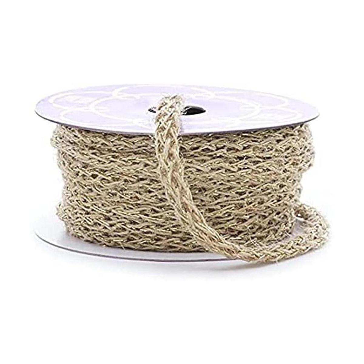 Cinta suave de arpillera 0.315 in x 10 yardas yute