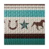 Juego de edredón con estampado de vaquero de 3 piezas