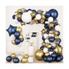 RUBFAC Kit de arco de globos dorados azul marino_1