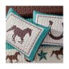 Juego de edredón con estampado de vaquero de 3 piezas