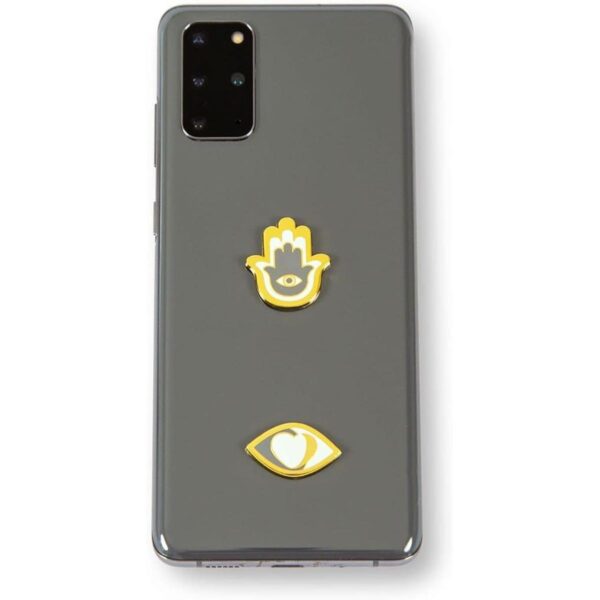 Pegatinas de metal con dijes para teléfonos celulares y_1