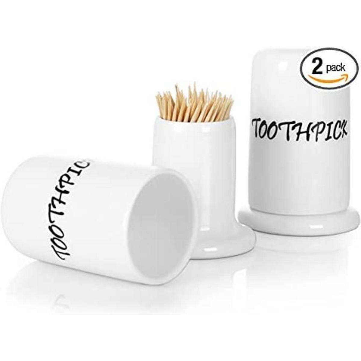 LEETOYI Dispensador de portapalillos de porcelana con
