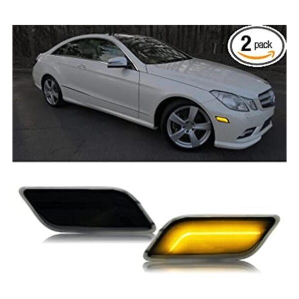 Luces LED laterales compatibles con la clase E W207 C207_1