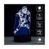 Lámpara de mesa LED de ilusión 3D 7 colores con