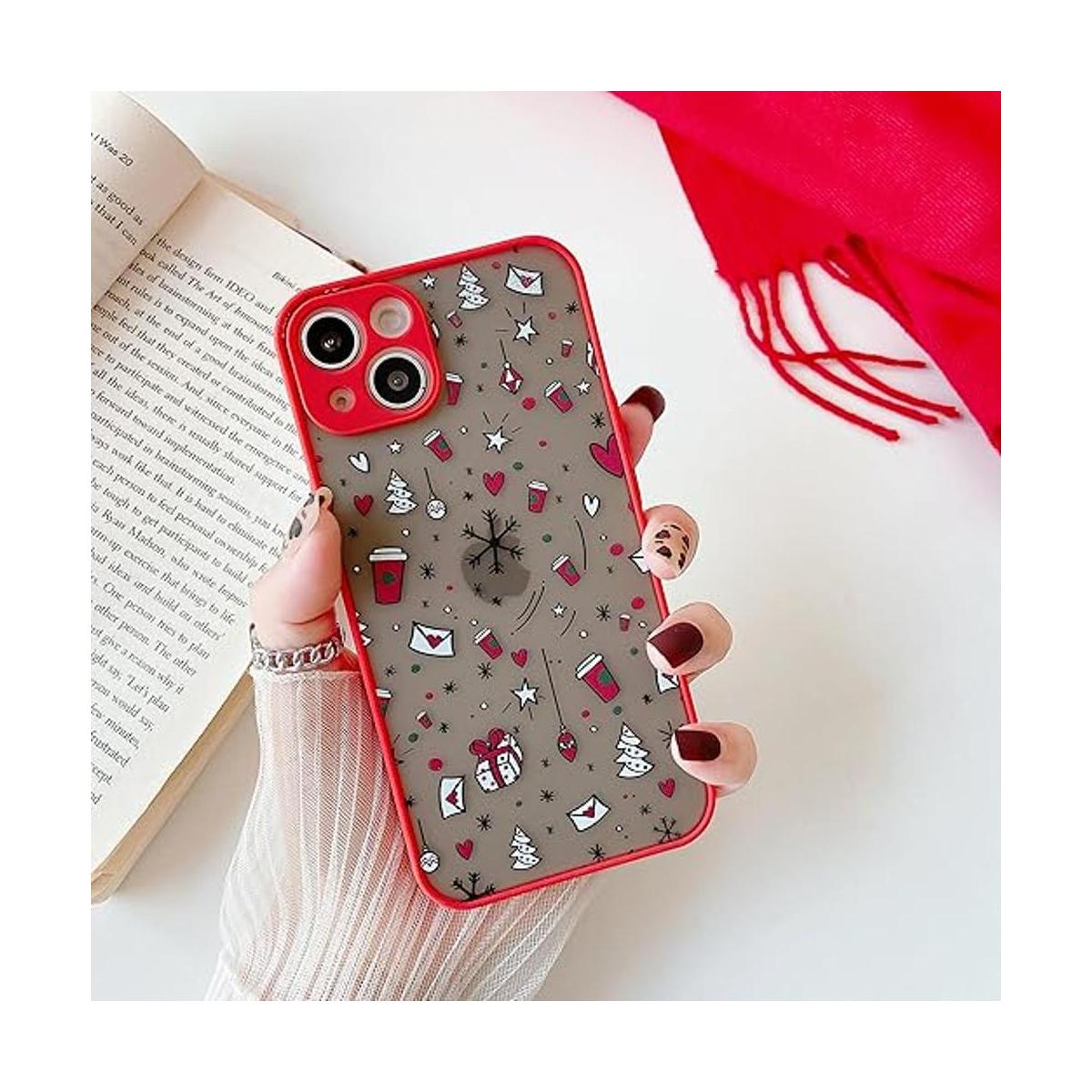 ZTOFERA Funda de Navidad para iPhone 13 bonita funda de