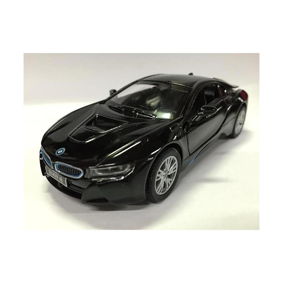 Súpercoche Kinsmart BMW i8 escala 136 Negro