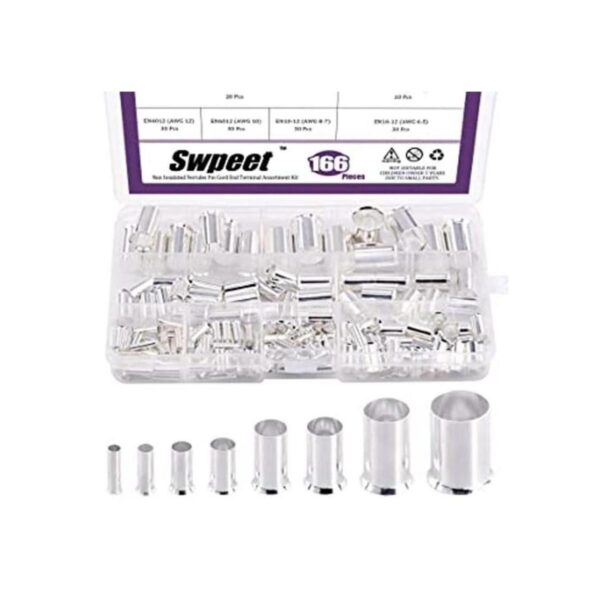 Swpeet Kit surtido de 166 piezas de alambre de cobre de 8_1