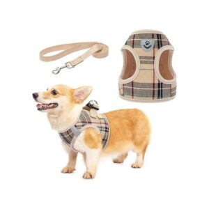 KOOLTAIL Arnés de malla suave a cuadros para cachorros_1