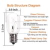 8206232A Bombilla de microondas de 40 W 125 V E17