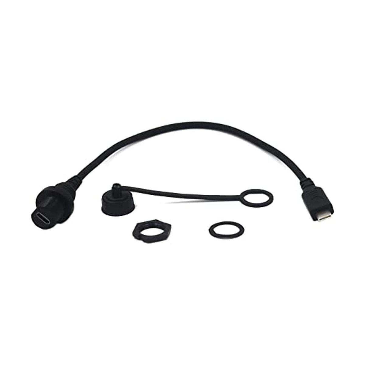 Kework USB tipo C 1.0 ft USB C macho a hembra montaje