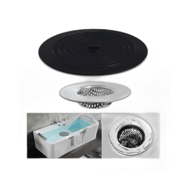 Huntonry Juego de 2 tapones para tamiz de bañera colector_1