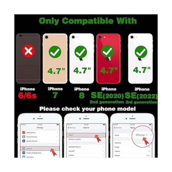 Coralogo Funda rígida para iPhone SE 2022202078 de_2