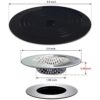 Huntonry Juego de 2 tapones para tamiz de bañera colector_3