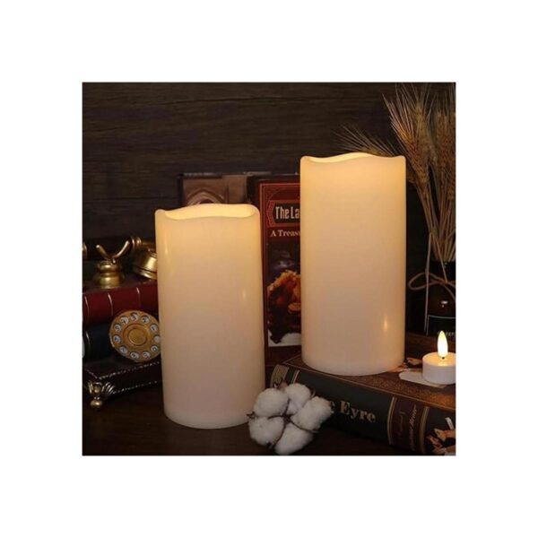 GenSwin Velas impermeables sin llama de 8 x 4 pulgadas_3