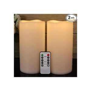 GenSwin Velas impermeables sin llama de 8 x 4 pulgadas_1