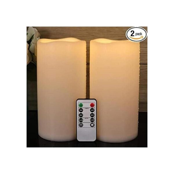 GenSwin Velas impermeables sin llama de 8 x 4 pulgadas_1