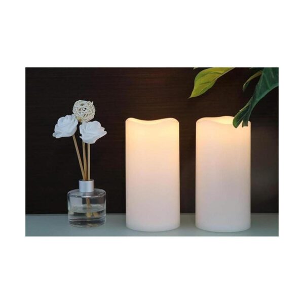 GenSwin Velas impermeables sin llama de 8 x 4 pulgadas_2