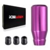 ICBEAMER Pomo de cambio de aluminio morado compatible con_1
