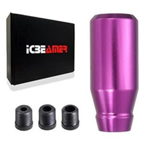 ICBEAMER Pomo de cambio de aluminio morado compatible con_1