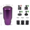 ICBEAMER Pomo de cambio de aluminio morado compatible con_3