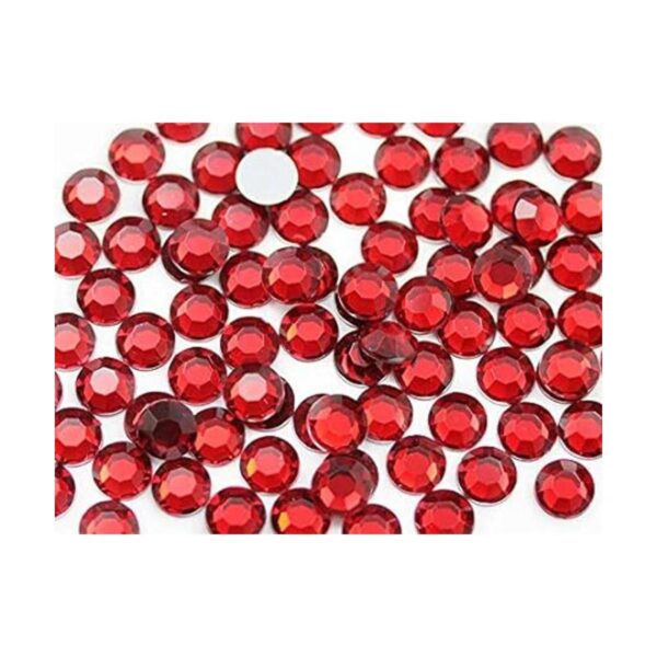 SS21 Diamantes de imitación acrílicos autoadhesivos rojos_5