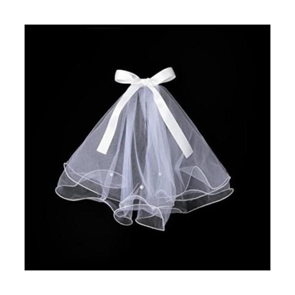 Gigicloud Vestido de velo para perro disfraz de novia_1
