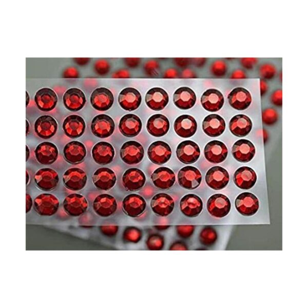 SS21 Diamantes de imitación acrílicos autoadhesivos rojos_1