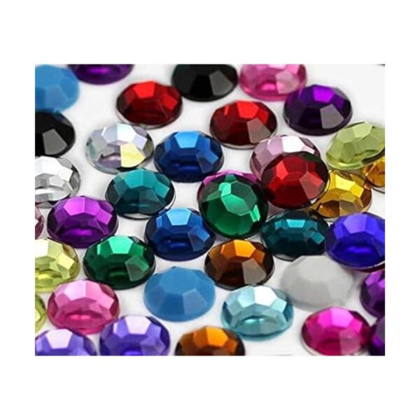 SS21 Diamantes de imitación acrílicos autoadhesivos rojos_3