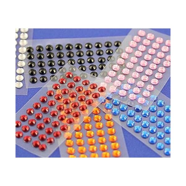 SS21 Diamantes de imitación acrílicos autoadhesivos rojos_4