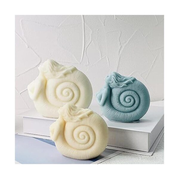 Molde de silicona para velas de retrato forma de niña de_1
