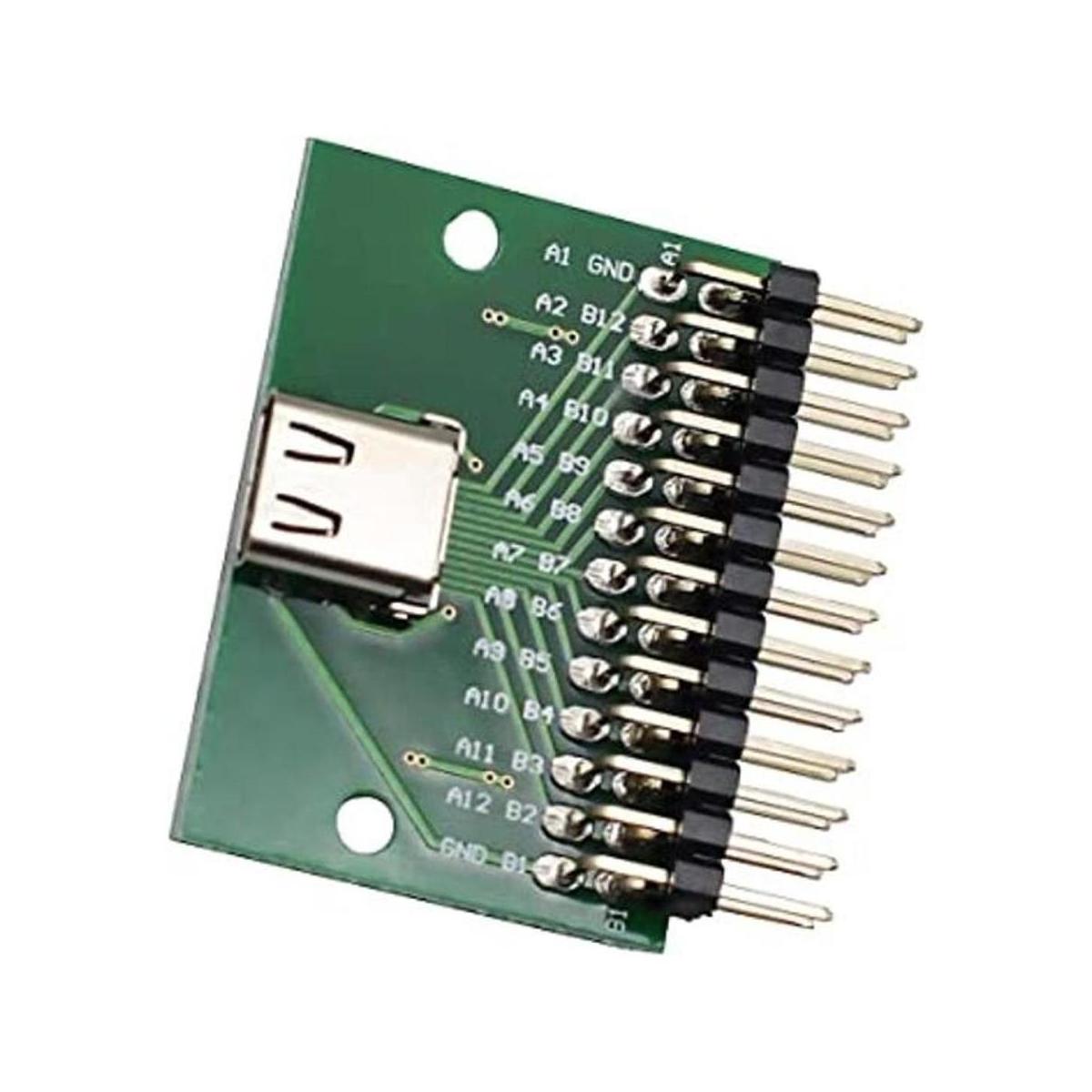 WLGQ USB 3.1 tipo C con enchufe de prueba PCB 2.54