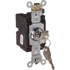 Leviton 12212KL 20 Amp 120277 Volt Bloqueo de llave de_1
