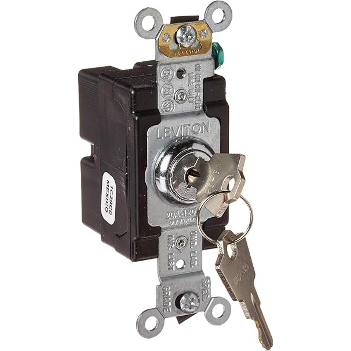 Leviton 12212KL 20 Amp 120277 Volt Bloqueo de llave de