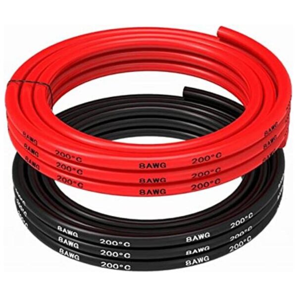 Cable de alimentación de 8awg cable de batería 5 pies
