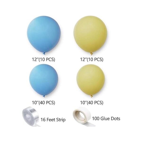 BCARICH Kit de arco de guirnalda de globos pastel con 100