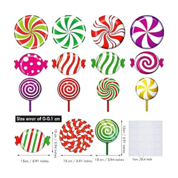 30 piezas de Navidad con recortes de caramelos de menta_2