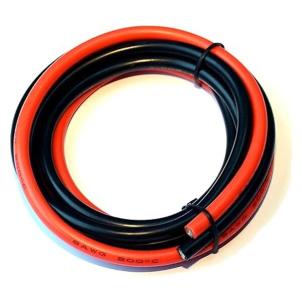 Cable de alimentación de 8awg cable de batería 5 pies
