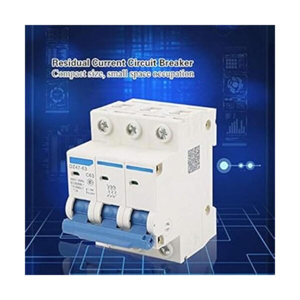 Disyuntor 3 polos RCCB AC 220380V 63A DIN montaje en