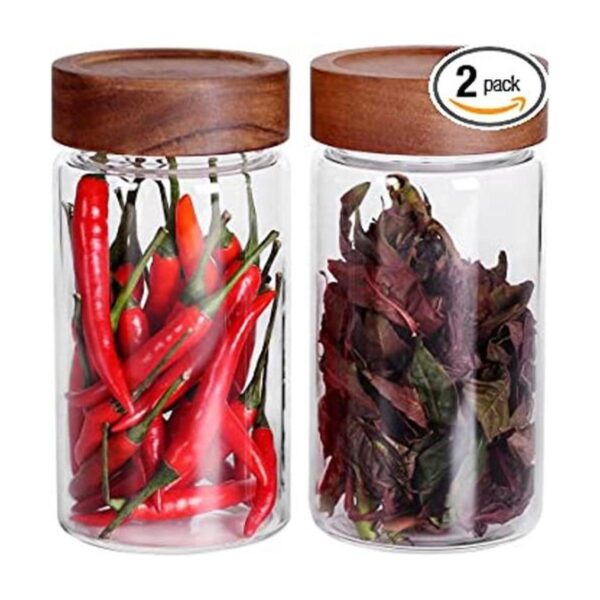 SAIOOL with Screw Cap 2Unitskitchen jars 580ML2 Food_1