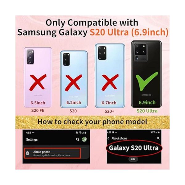 Shorogyt Funda de corazón 3 en 1 para Samsung Galaxy S20_2