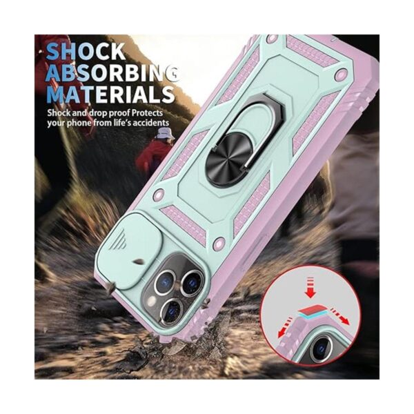 Fetrim Funda para iPhone 11 Pro funda de cámara con_5