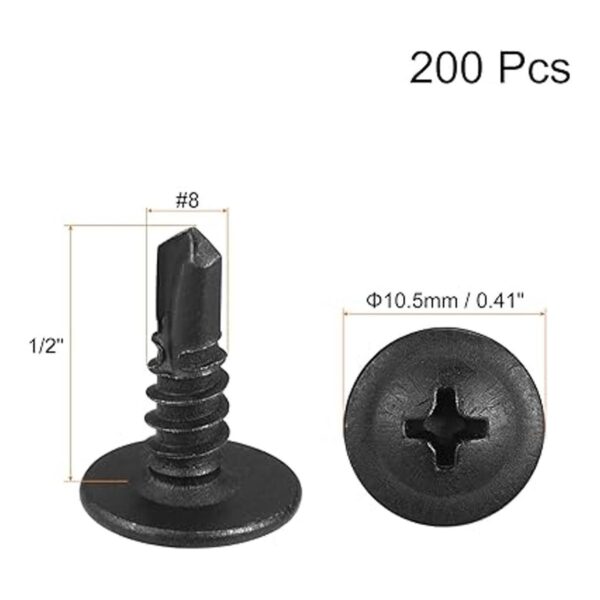 uxcell Tornillos autorroscantes de cabeza Phillips 200_2