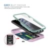 Fetrim Funda para iPhone 11 Pro funda de cámara con_2