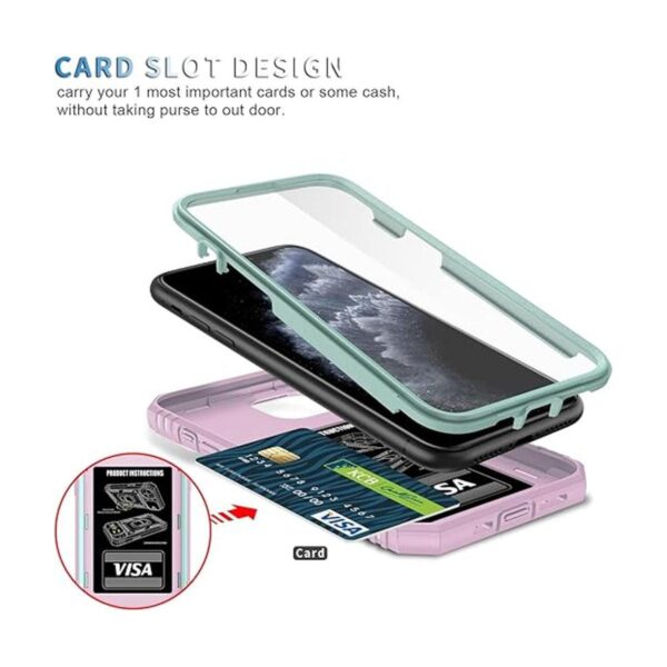 Fetrim Funda para iPhone 11 Pro funda de cámara con_2