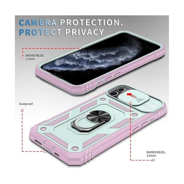 Fetrim Funda para iPhone 11 Pro funda de cámara con_3
