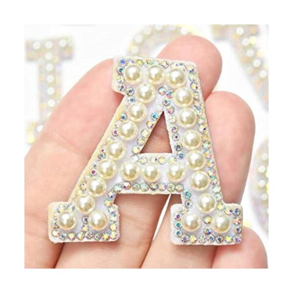 Jongdari Parches autoadhesivos de letras con diamantes de_1
