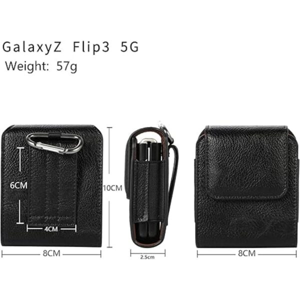 Funda con tapa para teléfono celular con clip de cinturón_5